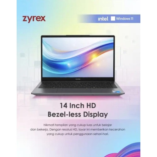 Zyrex LifeBook N4020/8GB/384GB* SSD/Windows 11 Ori + Asuransi Qoala 1 Tahun Zyrex LifeBook N4020/8GB/384GB* SSD/Windows 11 Ori + Asuransi Qoala 1 Tahun